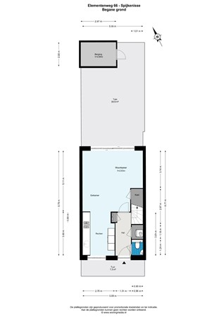 Floorplan - Elementenweg 66, 3201 LG Spijkenisse